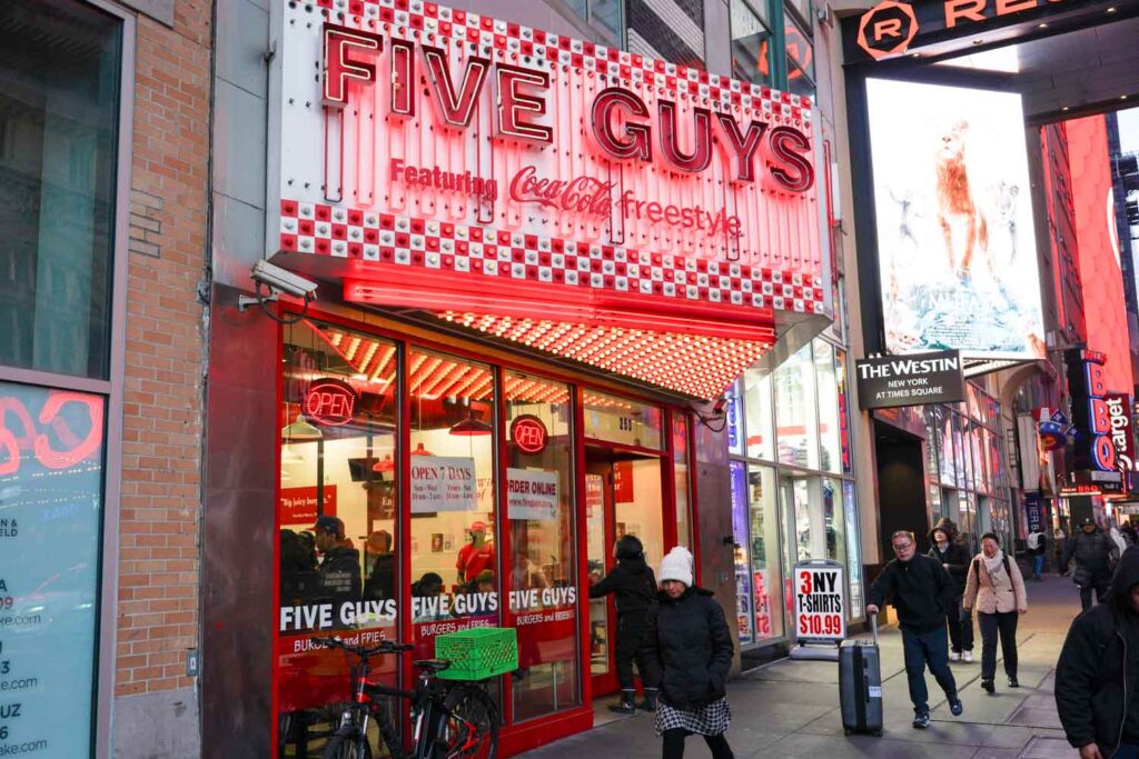 Five Guys Burger Times Square1